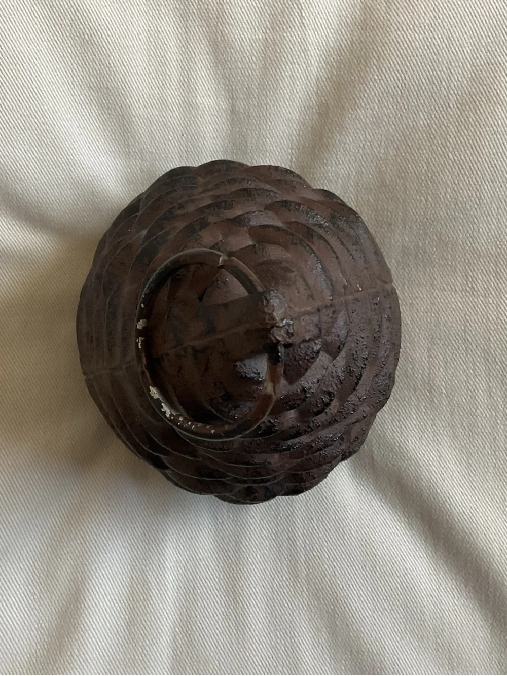 Rustic Cast Iron Pinecone Tea Light Lantern